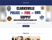 Tablet Screenshot of clarksvillepolicesupply.com